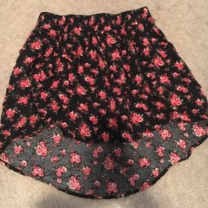 High-Lo mini skirt